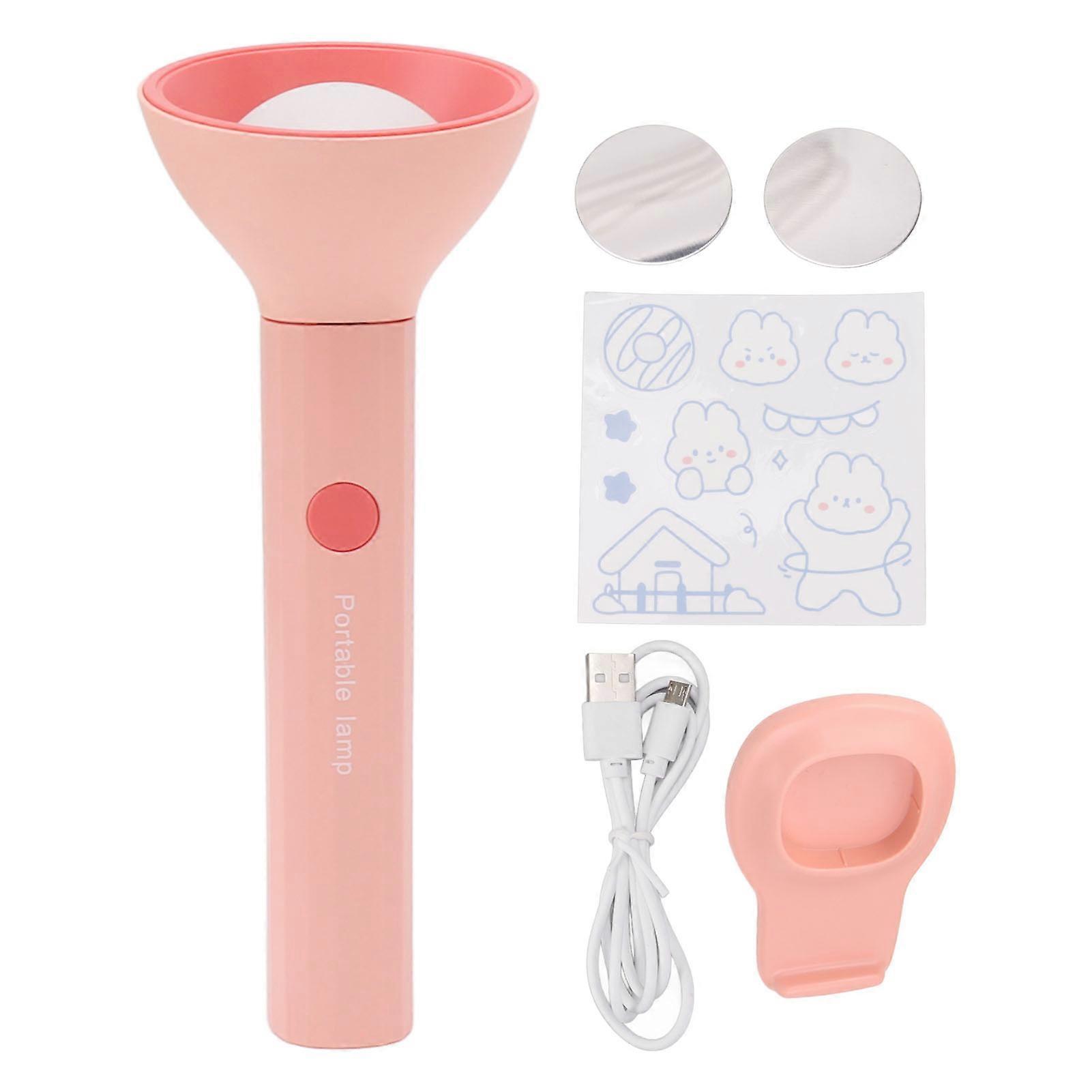 Strong Magnetic Flashlight USB Flashlight Foldable Portable Student Desktop Learning Lamp With 3 Level Color Temperature Circular Lamp Holder