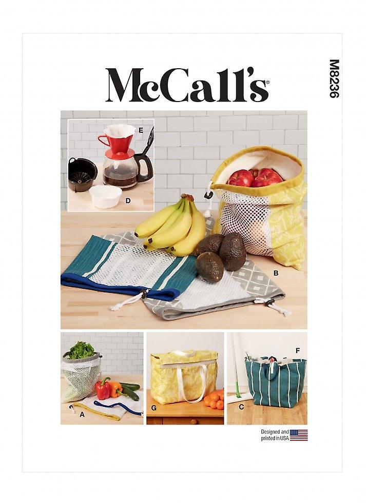 McCalls Sewing Pattern 8236 OS (One Size Only) Bags