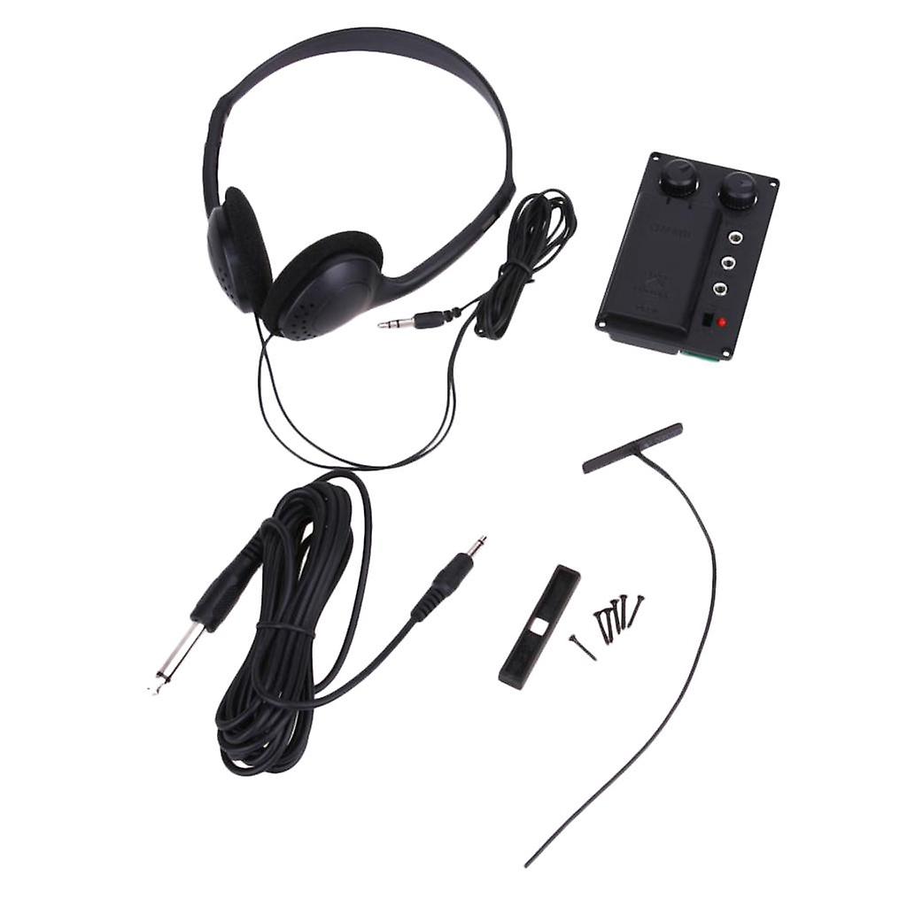 Violon électrique Silent EQ Pickup Piezo avec casque Plug Hole Cable Set