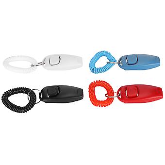 4pcs 2 in 1 Pet Training Clicker and Recall Whistle Train Behaviour Supplies for Dogs