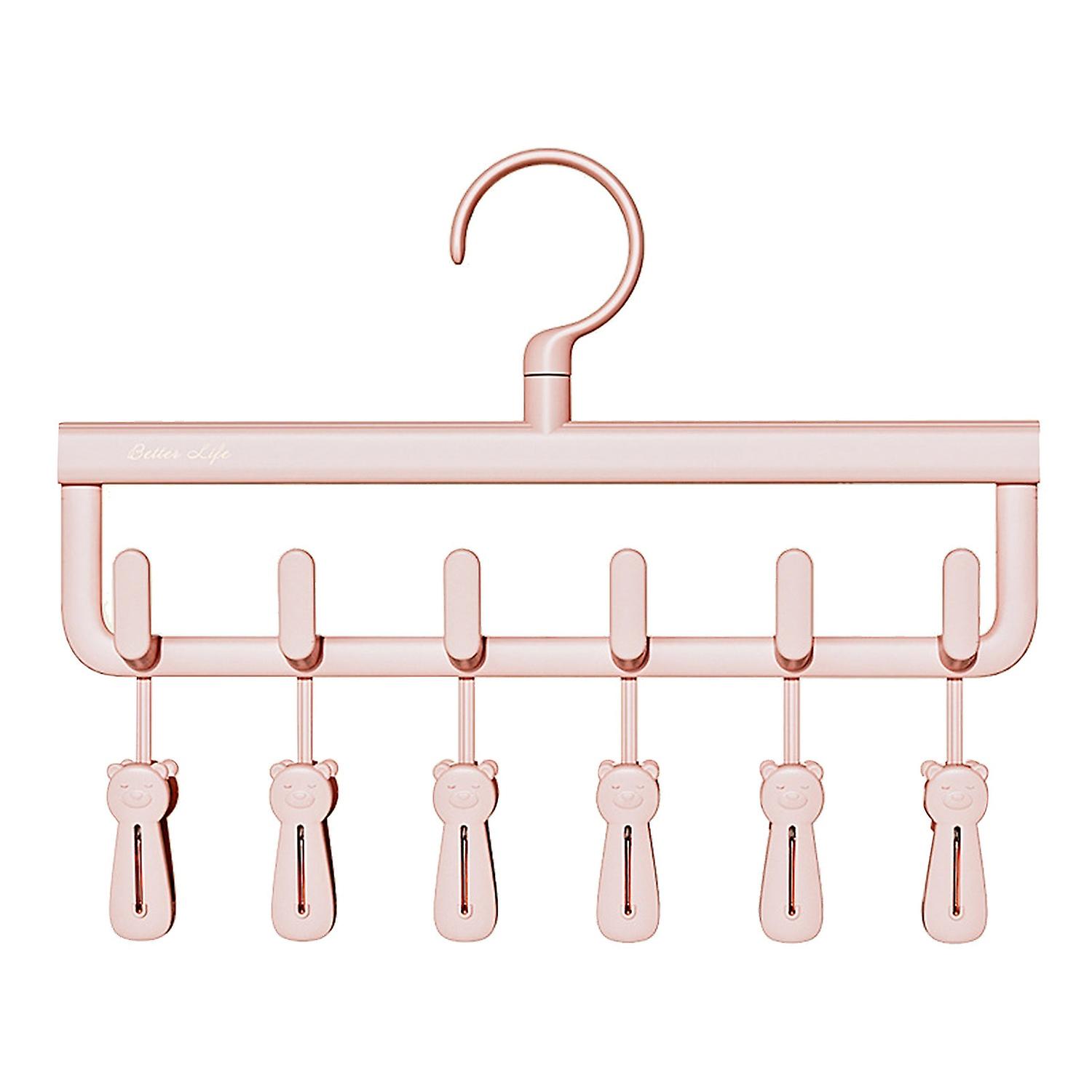 Clothes Hanger Rotatable Hook Hanger Space Saving Laundry Drying Rack for Home Bedroom