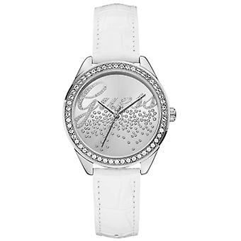Guess boxse Quartz Analog Woman Watch with W0201L2 Synthetic Leather Bracelet