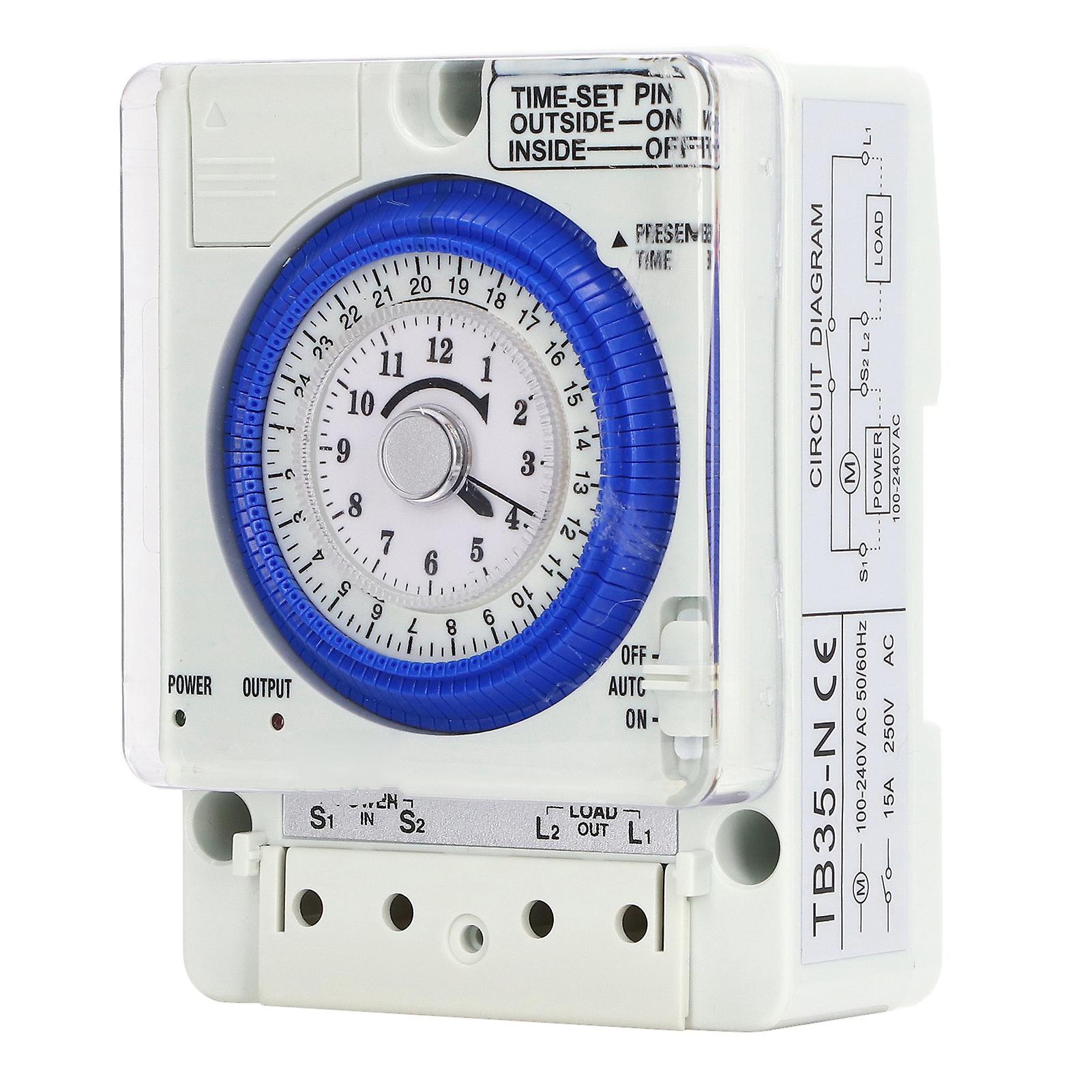 TB388 Mechanical 24-Hour Time Switch Timer 100-240V AC
