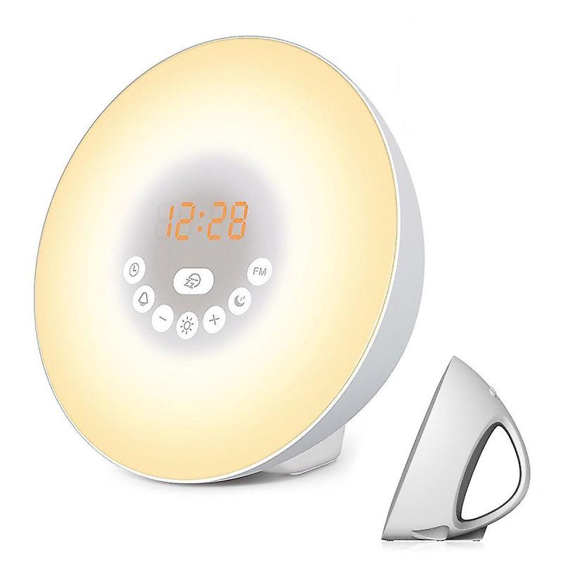 Wake Up Light Alarm Clock - Sunrise Sunset Simulation Alarm Clock