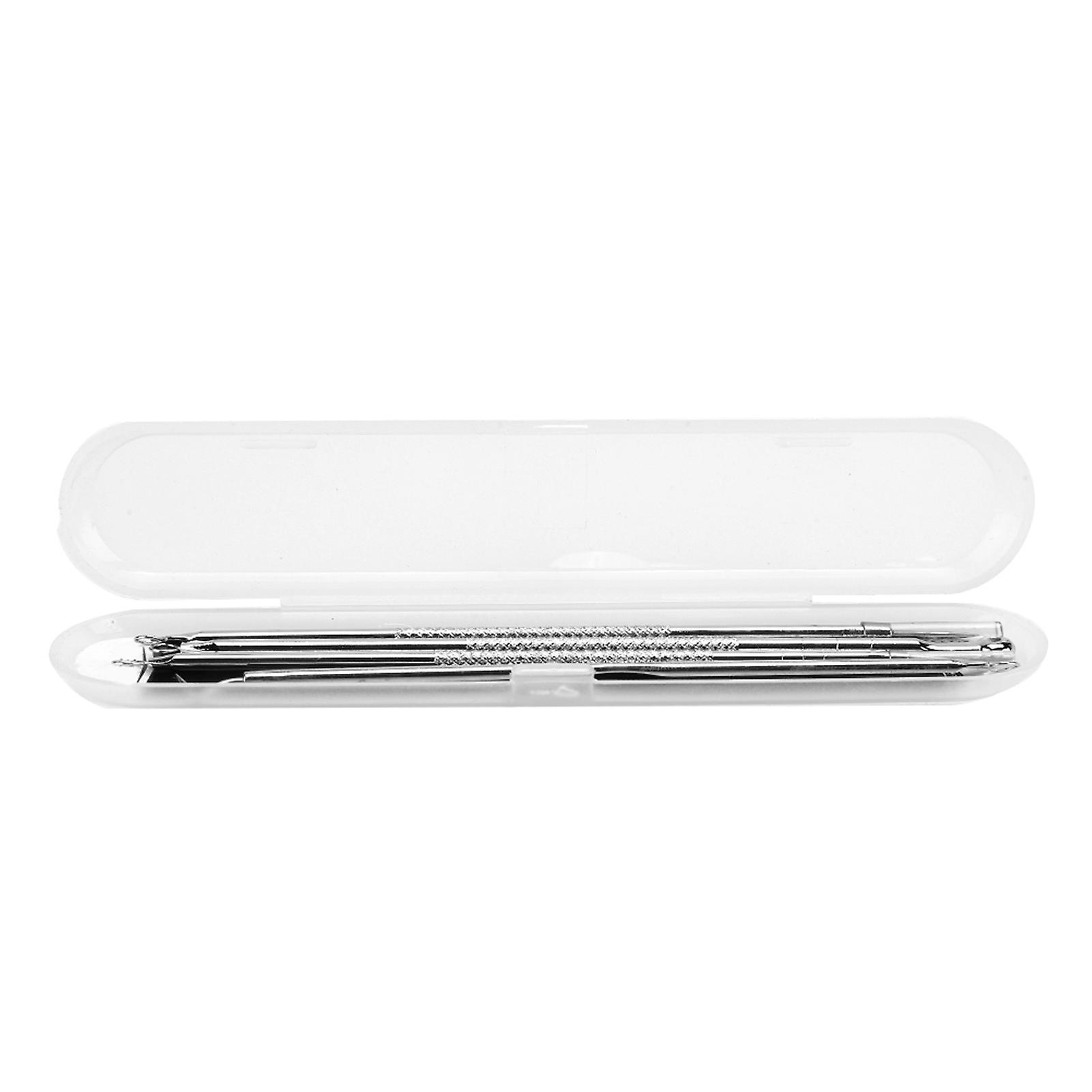 Pimple Blackhead Remover Pointed Comedones Removal Needle Double Head Pressing Ring Tool Set