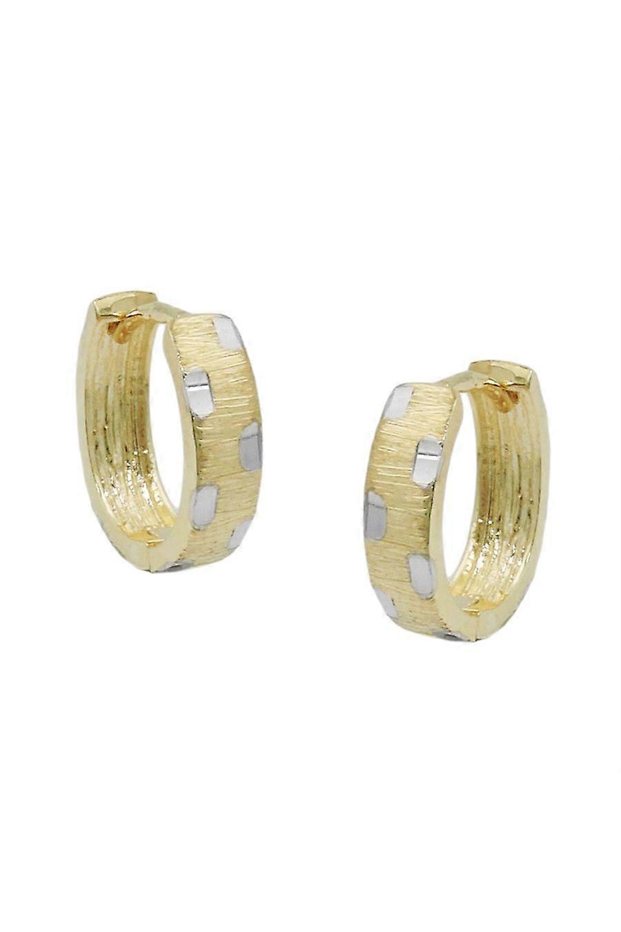 Hoop Earrings Bicolor 9k Gold - Gl431448