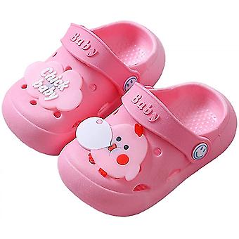 Veeki Sandals Boys Girls Cute Cartoon   Kids Slippers  Children's Slippers For Summer ------Pink21-22