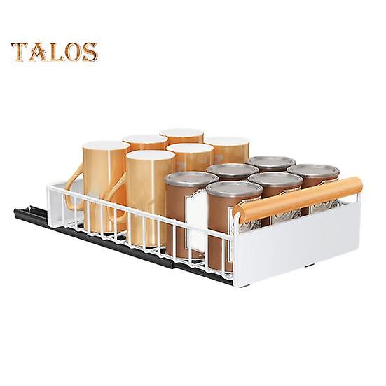 Storage Drawer Self-adhesive Two Way Installation Great Stickiness Heavy Duty Load Capacity Smooth Rail Easily Pull-out Cabinet Organiser Seasoning