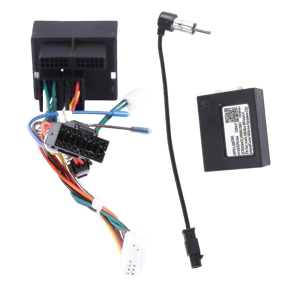 Car Radio Cable with CANBus Box for Opel H B Power Wiring Harness for Android Headunit Installation 