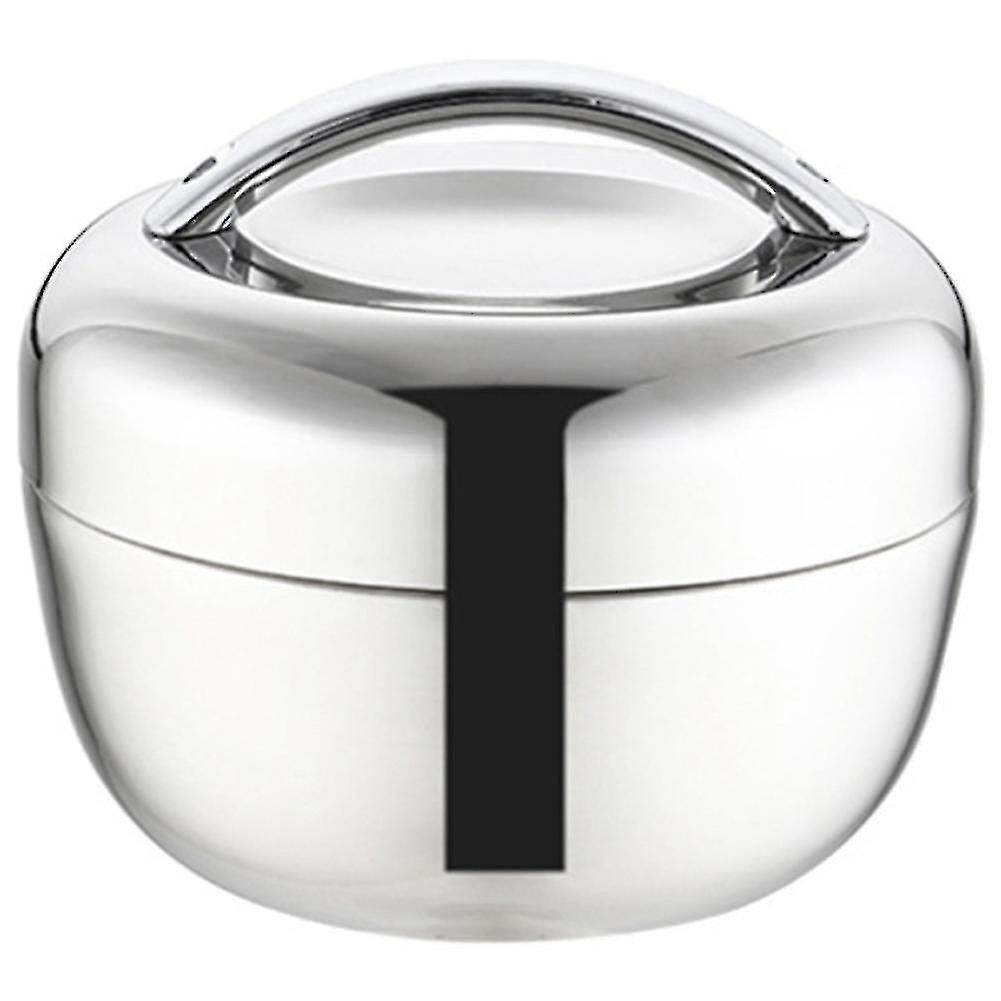 Stainless Thermo Insulated Thermal Container Bento Round Lunch Box