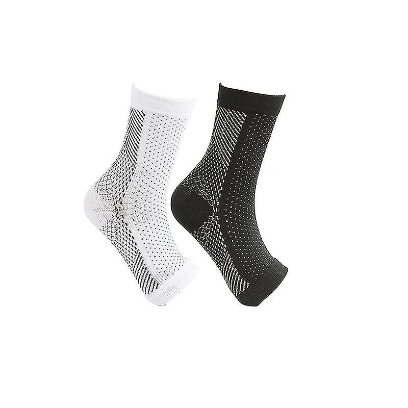 2 Pair Neuropathy Compression Socks Ankle Arch Support Protective Socks