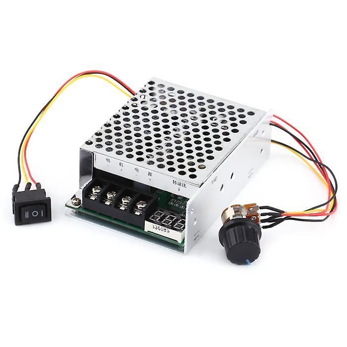 Efficient digital display PWM controller, speed controller, for regulating DC motor motor of