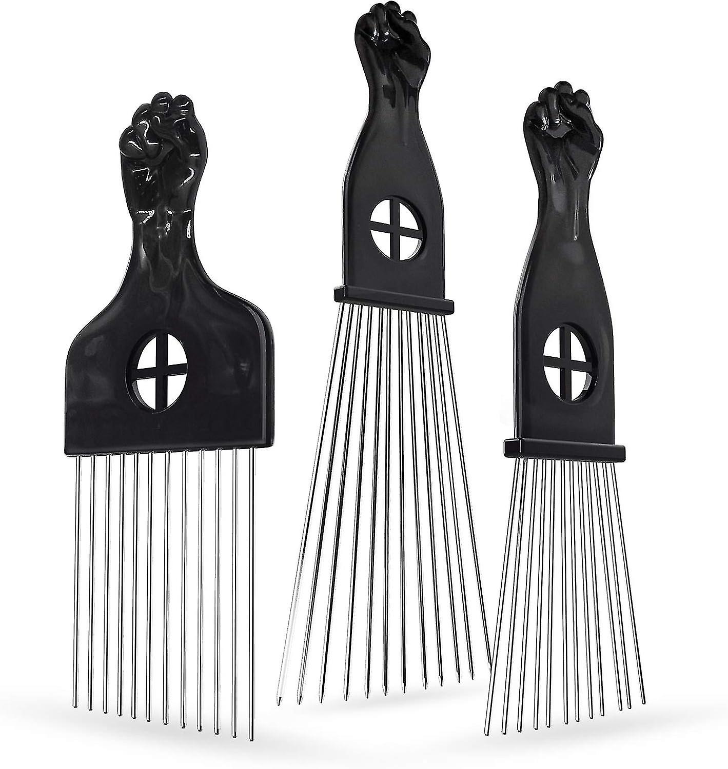 PCS Metal Hair Pick, thick Beard Pick Comb