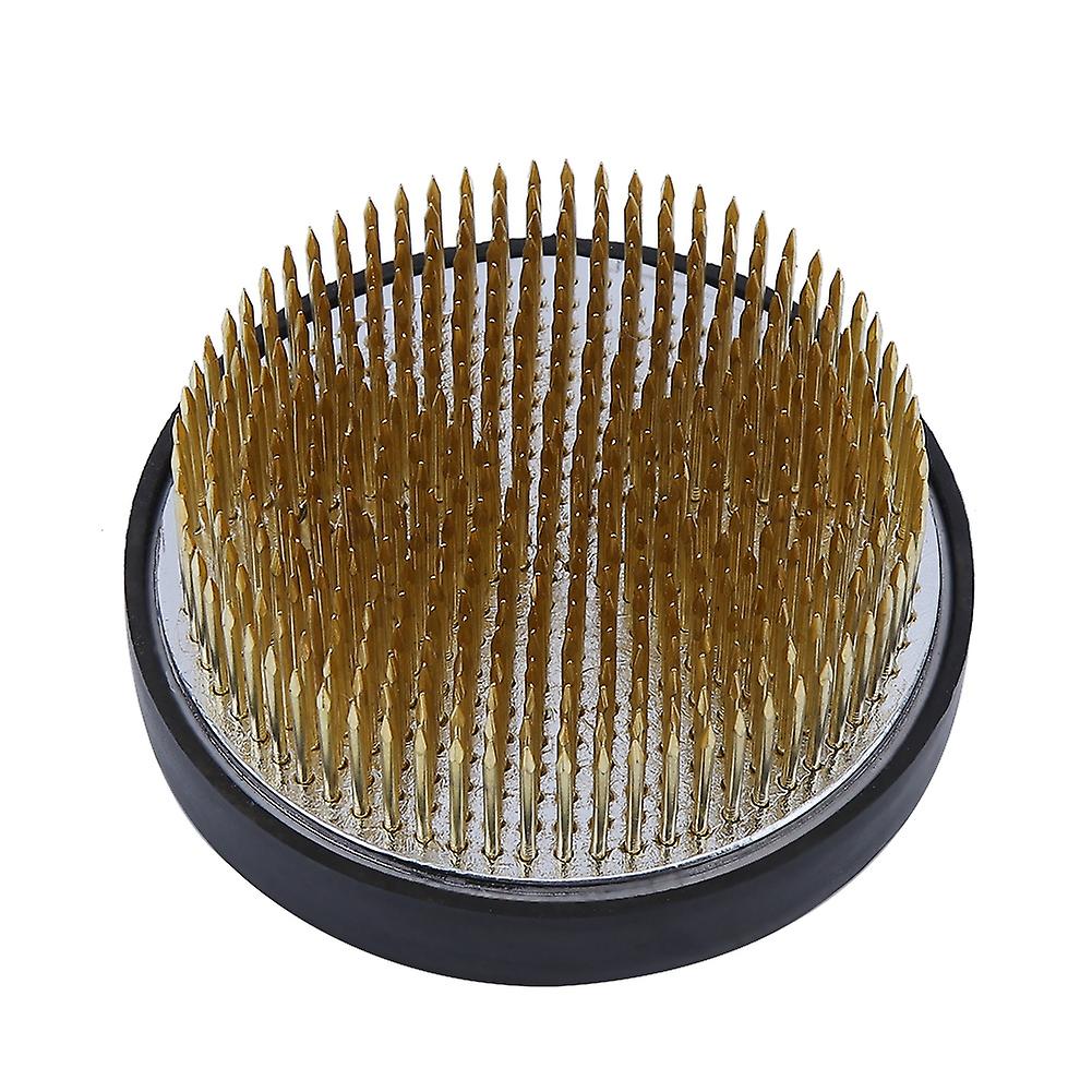 Round Ikebana With Rubber Gasket Art Fixed Arranging Tools Fixed Alignment Tool (8cm)