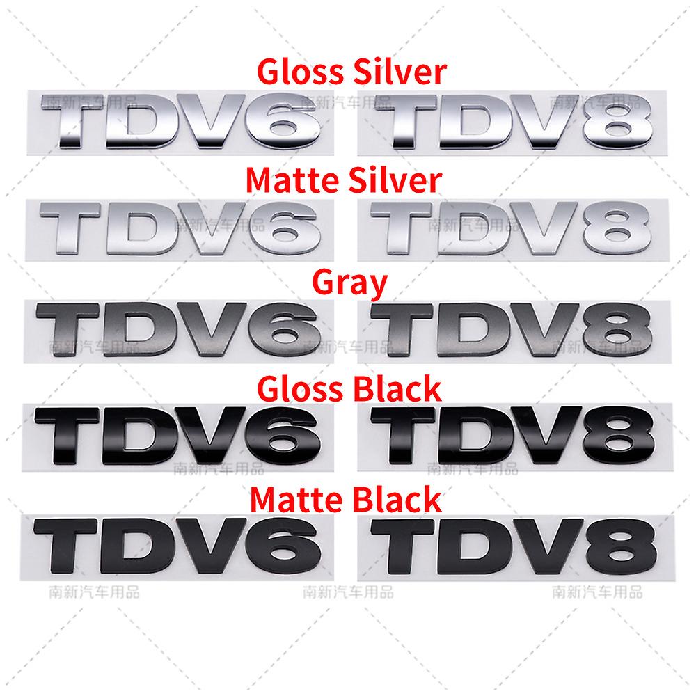 Car 3d Abs Sdv6 Sdv8 Tdv6 Tdv8 Trunk Fender Letters Logo Badge Emblem Decals Sticker For Land Rover Range Rover Hse Discovery