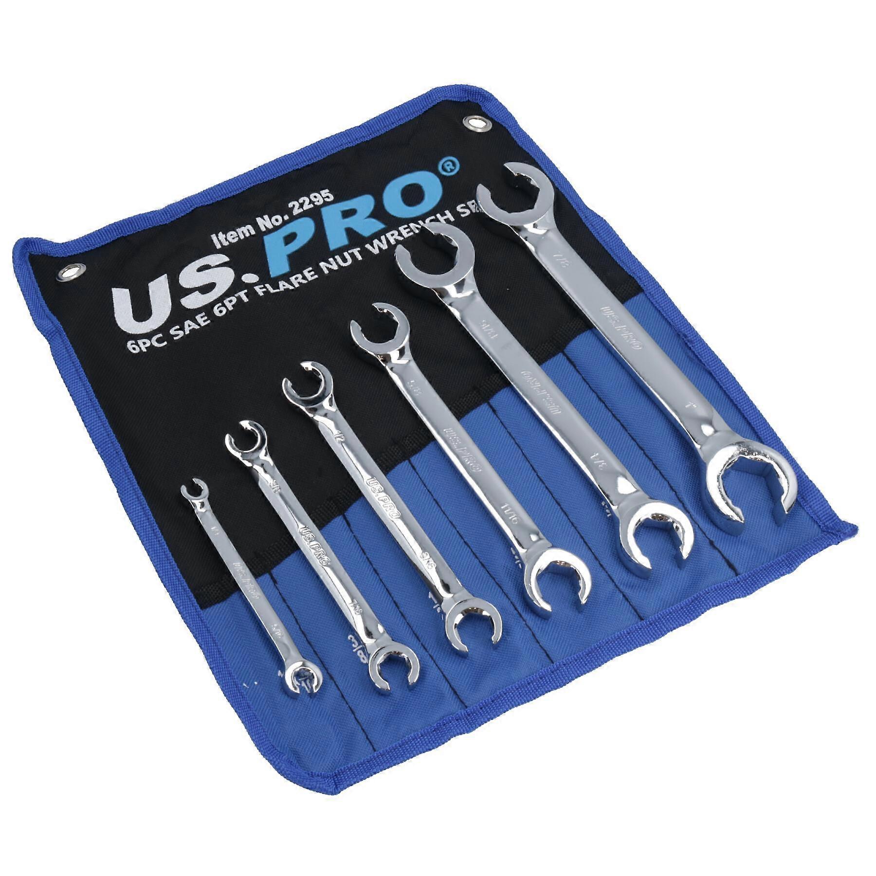 Imperial SAE AF Flare Nut Pipe Wrench / Spanner Set 1/4" - 1" 6pc AN039