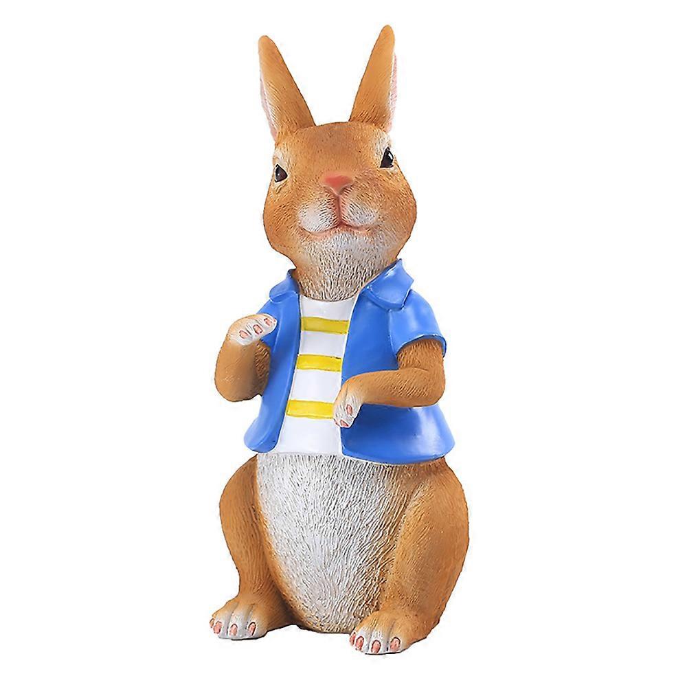 1pc Resin Rabbit Statue, 23.5X10.3X11.2CM, Decorative Object