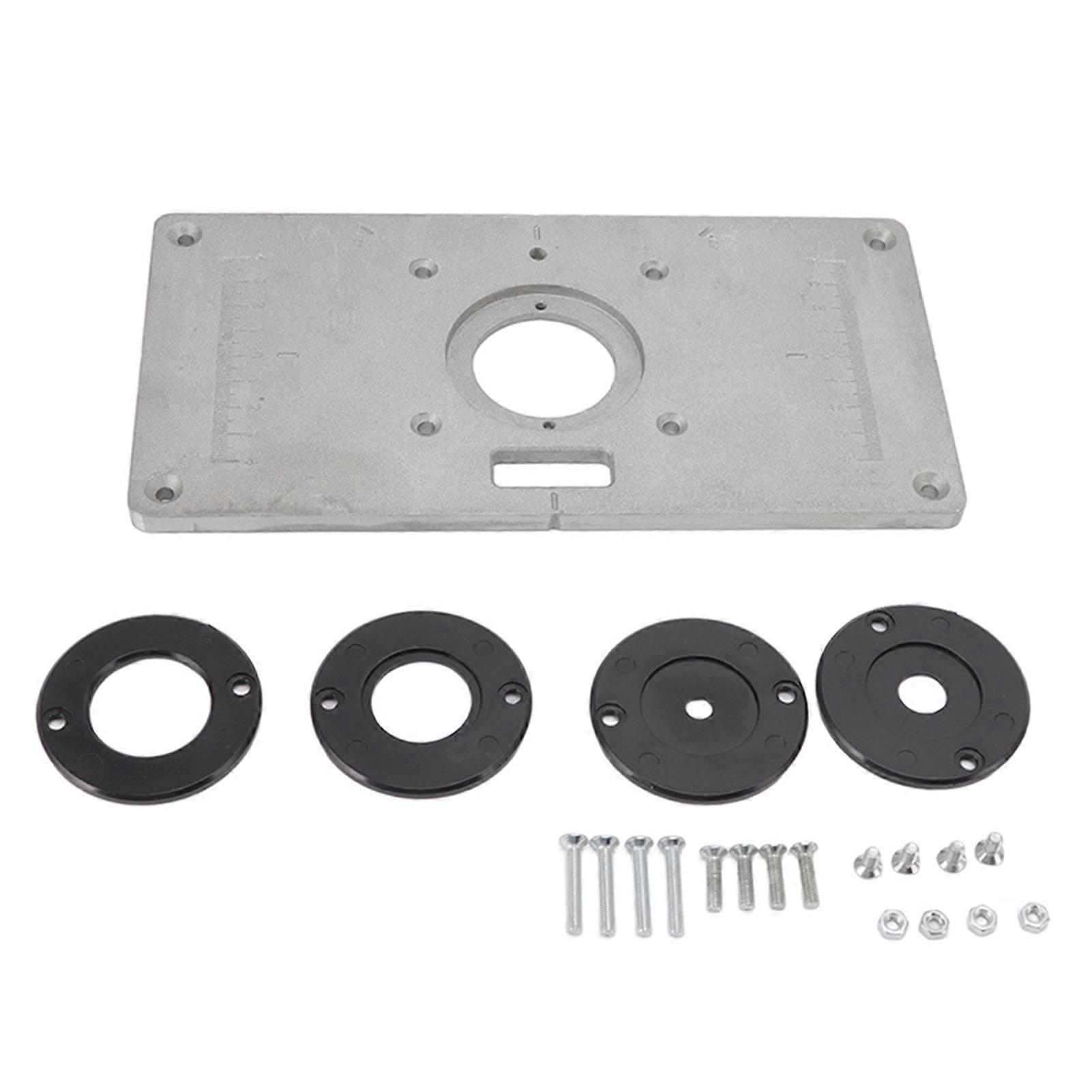 Router Table Insert Plate Aluminum Multifunction Router Insert Plate Template for Woodworking Wood Tools