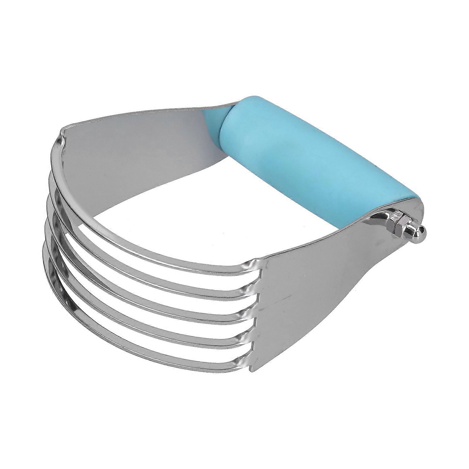 Stainless Steel Dough Blender Pastry Blender and Dough Cutter Professional Pastry Cutter with Heavy Duty BladesBlue