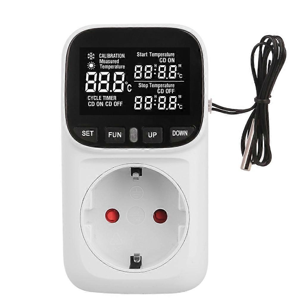 Thermostat Controlled Socket Back light Display Temperature Control Switches