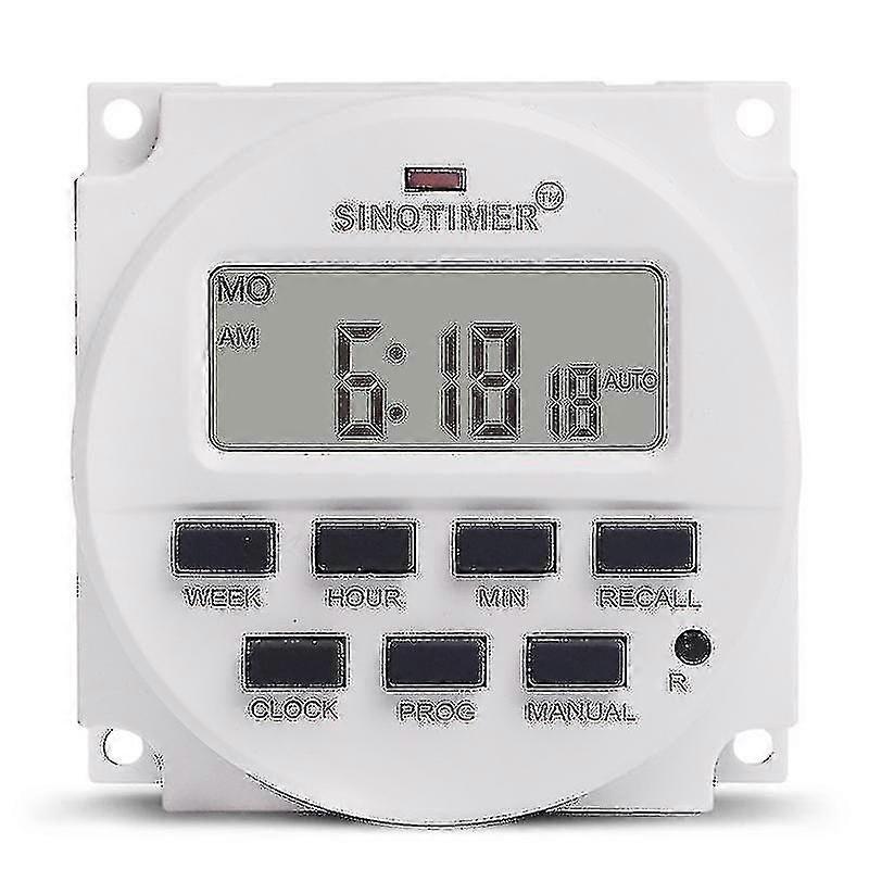 15.98 Inch Lcd Digital Timer 12v Dc 7 Programmable Time Switch Tm618n-4