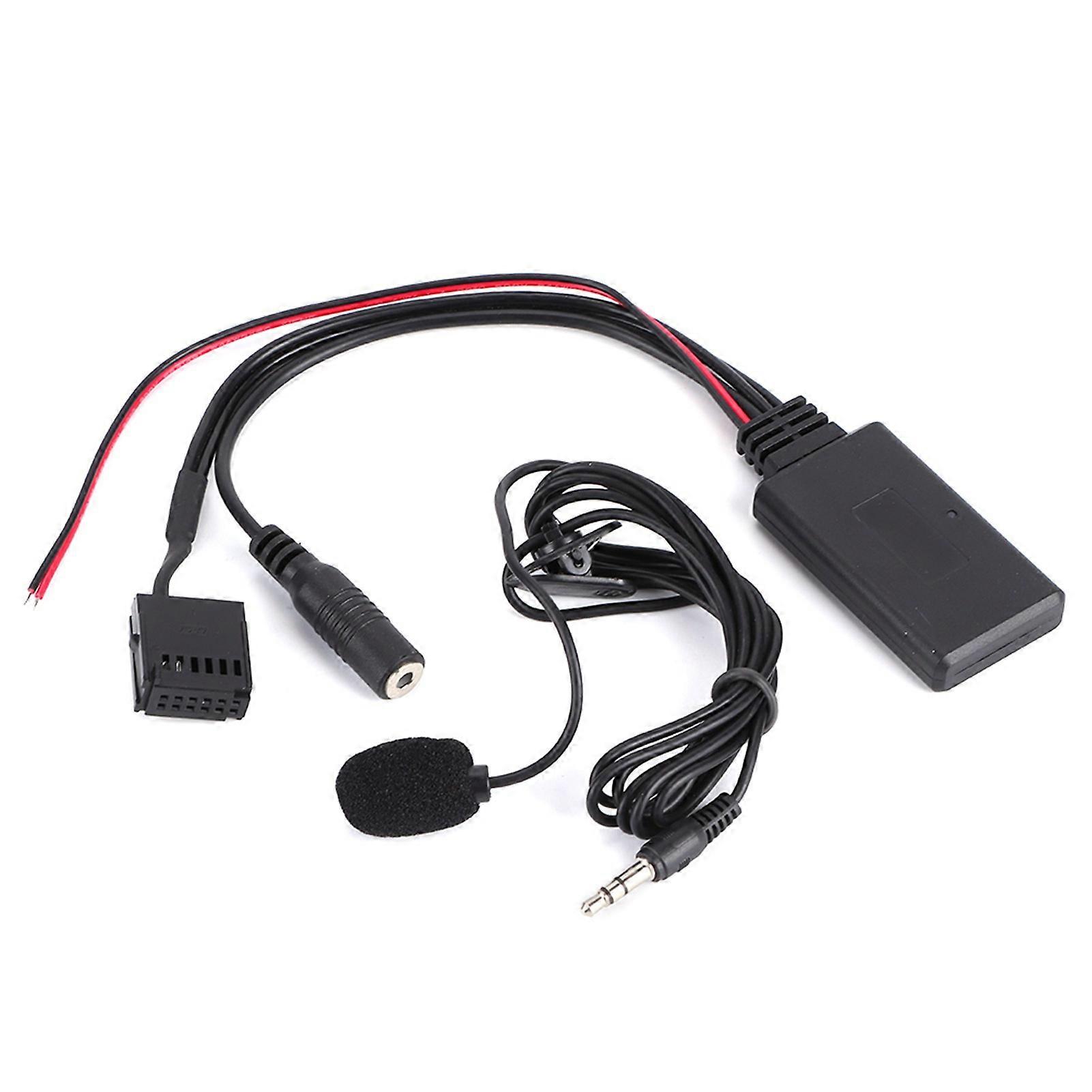 Auto Bluetooth AUX&#8209; Adattatore per cavo IN con microfono in vivavoce adatto per Ford Focus 6000CD YEMAA