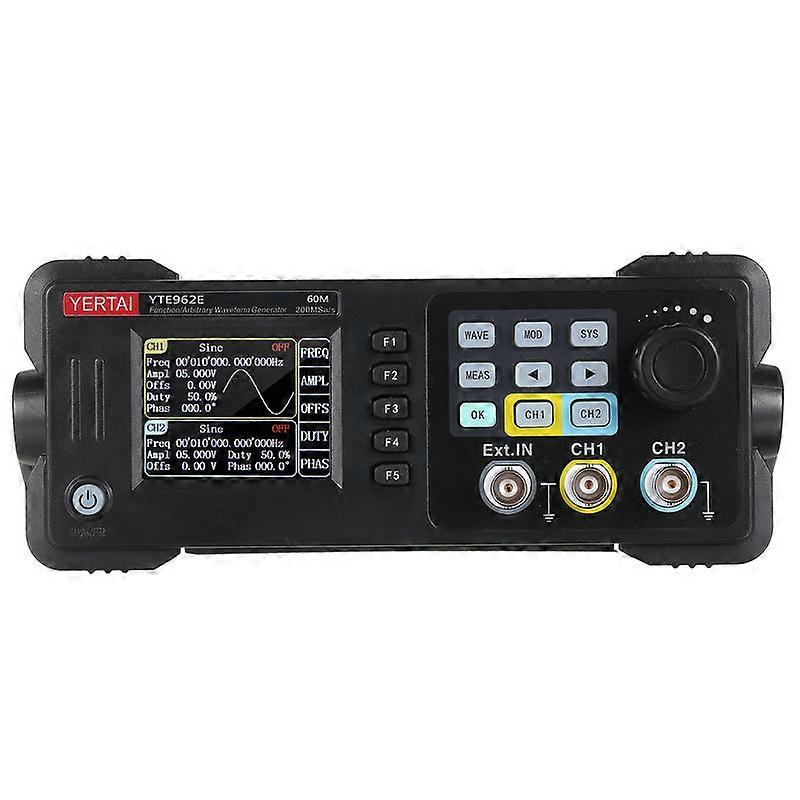 2-Channel Function Arbitrary Waveform Generator 200msa/s Sampg Rate 8k Storage Depth Signal Source 2.4-inch Tft Lcd Digital