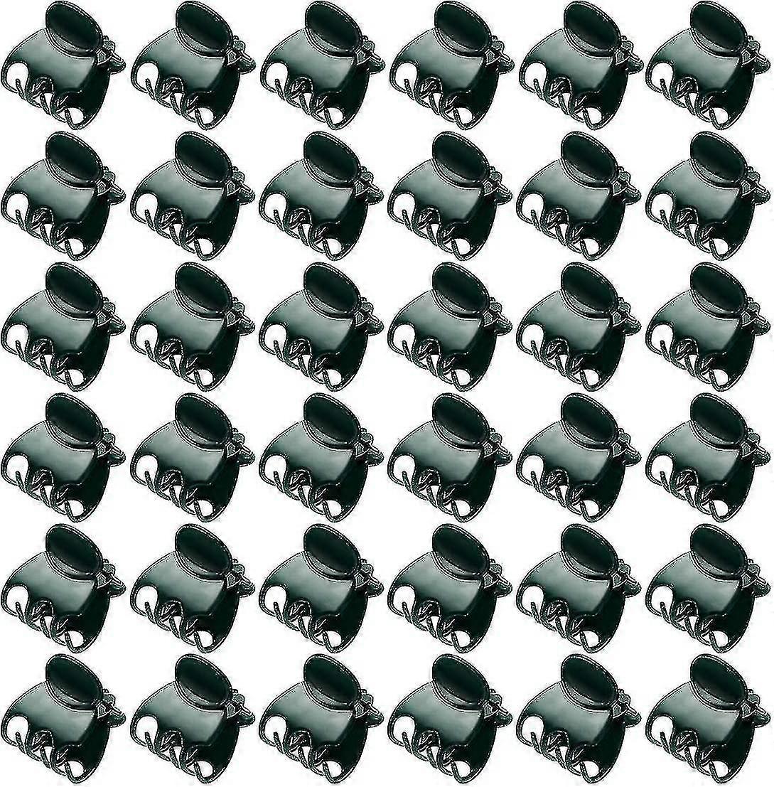 100 stycken orkidéklämmor växtklämmor mörkgröna