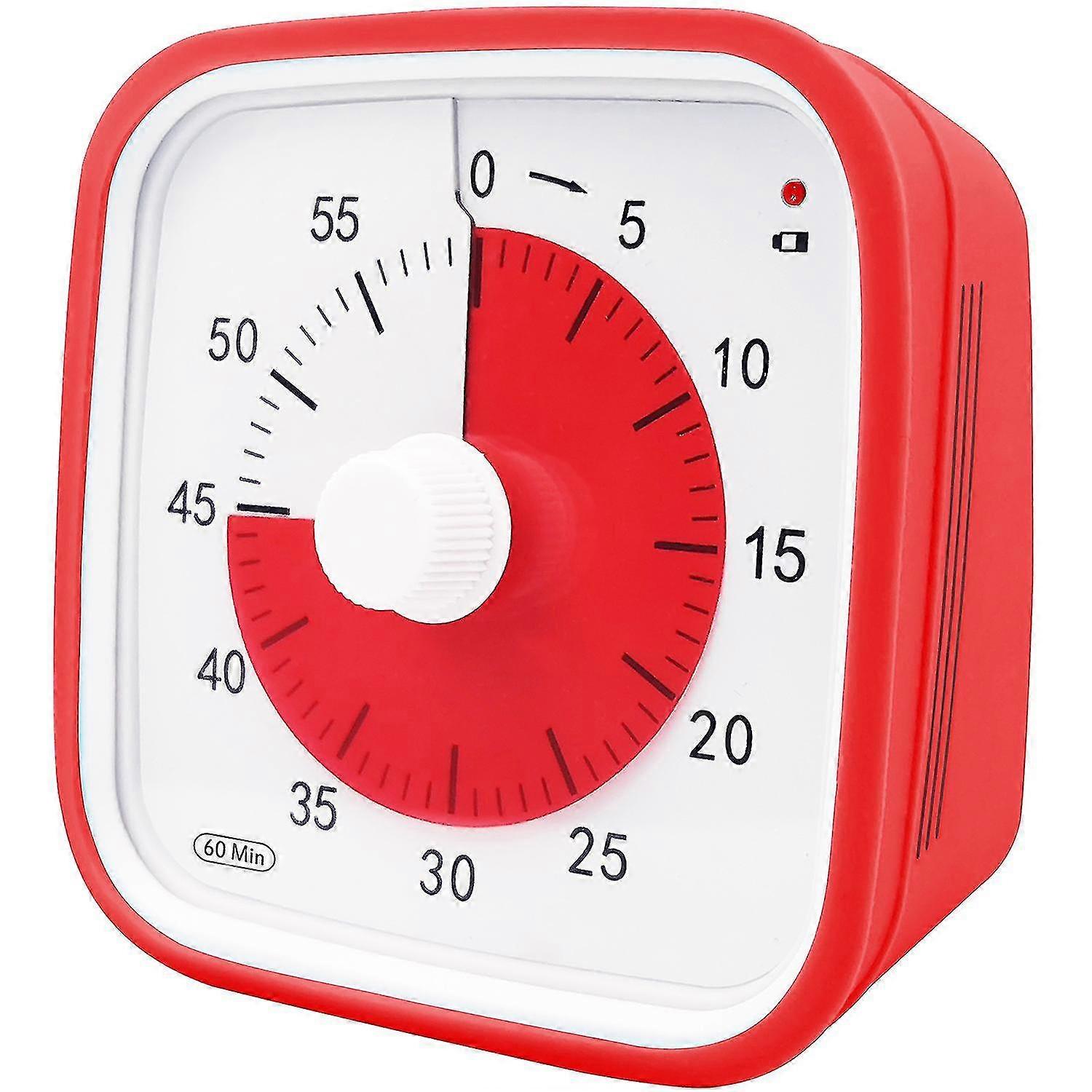 Visual Countdown Timer, Oversize Classroom Visual Timer For Kids And Adults, Durable Mechanical Kitchen Timer Clock