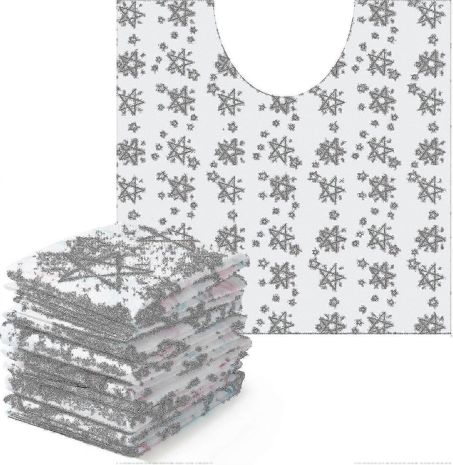 50 Adet Tek Kullanımlık Tuvalet Komodin Mat Koku Giderici Tuvalet Paspasları Su Geçirmez Banyo U Şekilli Mat Çocuk Lazımlık Eğitimi Için İnkontinans (yıldız)