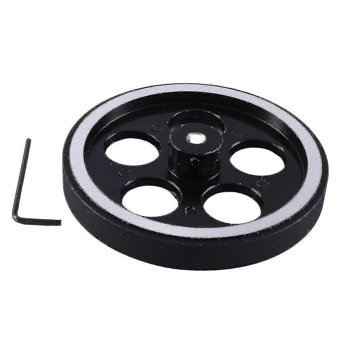 300mmx6mm Industrial Aluminum Rubber Measuring Encoder Meter Wheel For Industrial Encoder