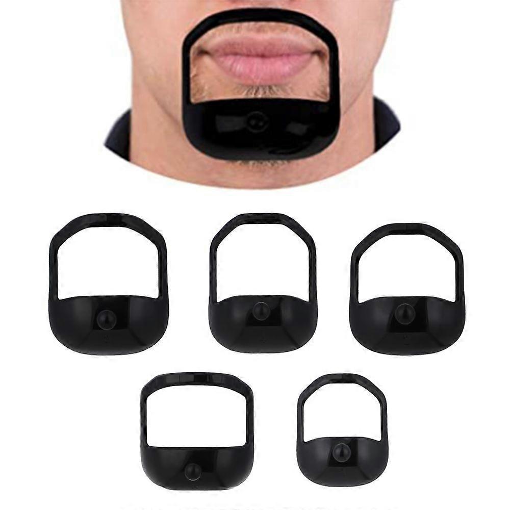5 Sizes Set of French Beard or Goatee Shaving Template Beard Shaping Tool Trimming Supplies for Men Shave Goatee Symmetric Beard