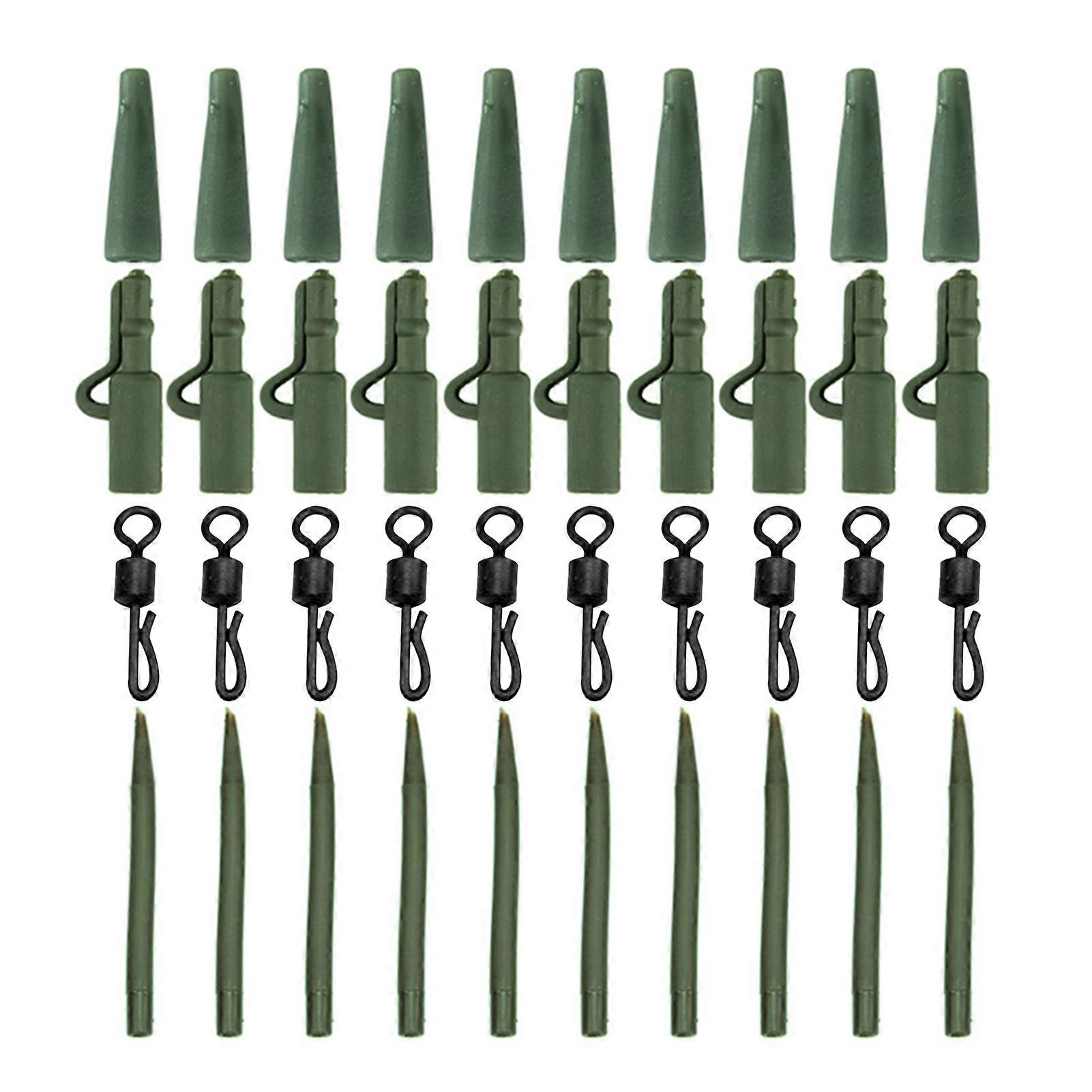 40 Pcs Fishing Tackle Hoses Replacable Anti-tangle Fishing Gear Accessories for River