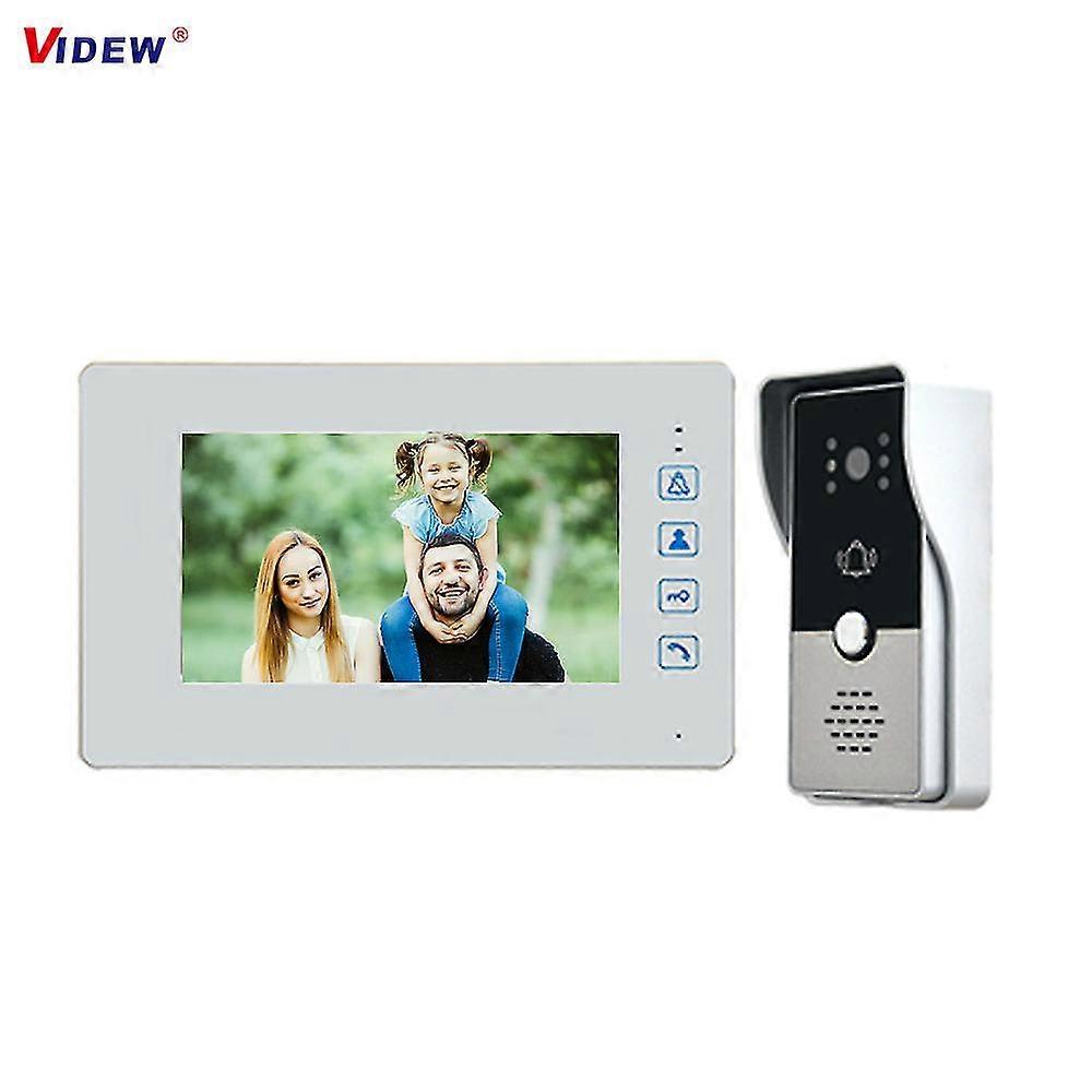 7 Inch Monitor Video Doorbell Intercom With Camera Wired Video Door Phone System Night Vision Waterproof For Villa