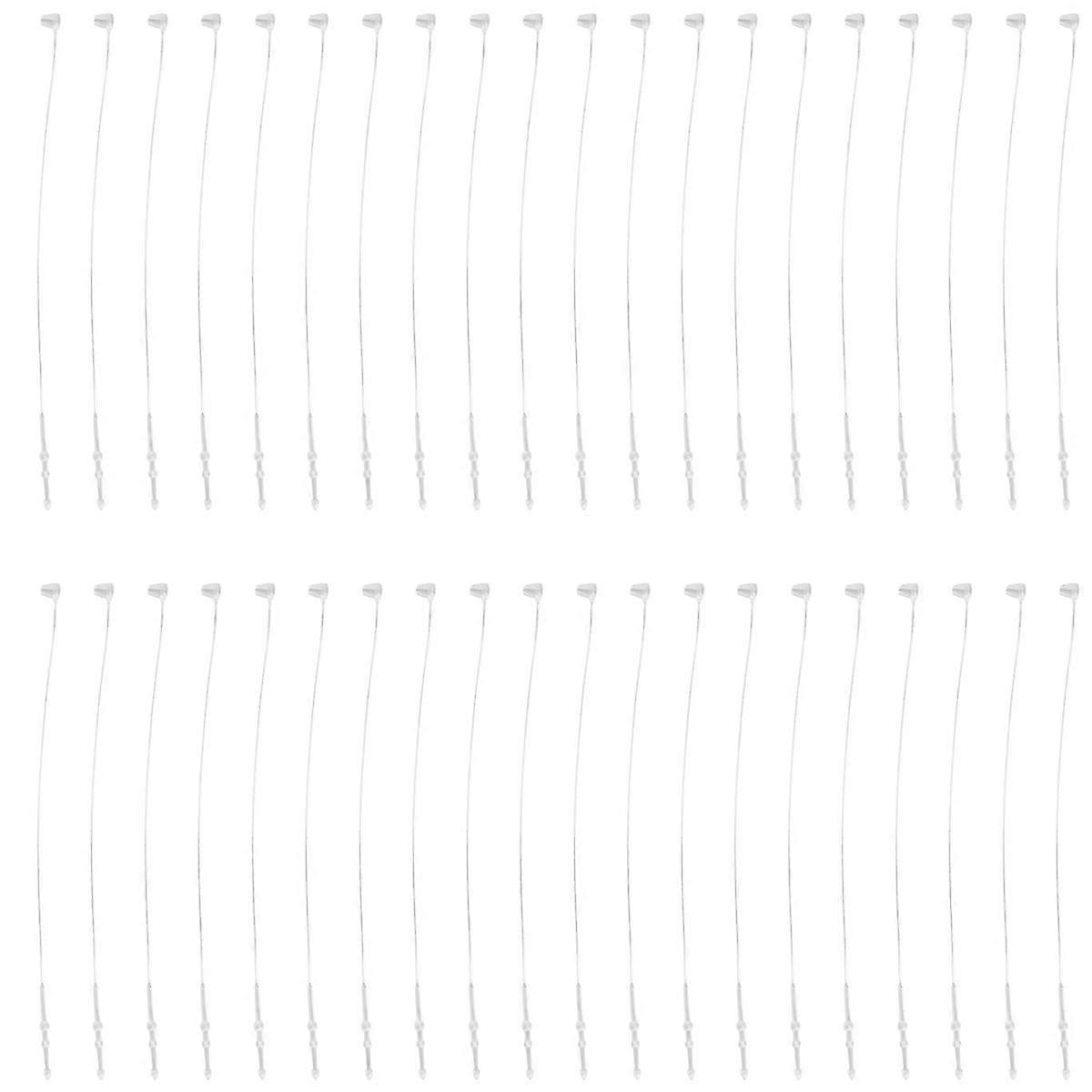 500 stykker Hvit Snap Lock Pins Loop Prislapp Feste 5" 130mm