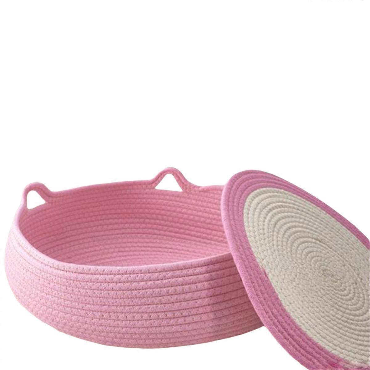 Chenil pour chat, chenil rond en corde de coton pour petit animal de compagnie, petite maison, chenil pour chien facile à nettoyer et Kenne pour chat