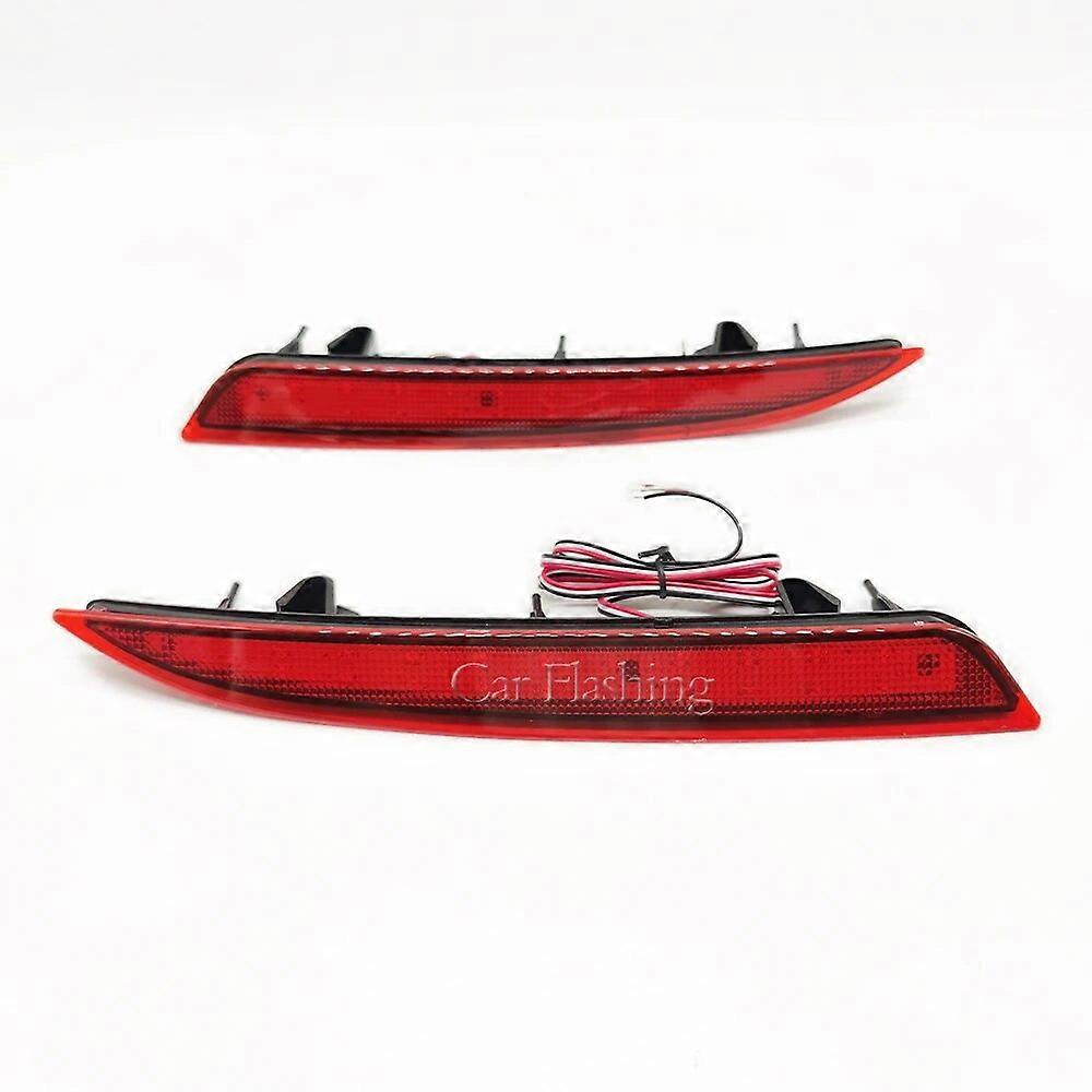 1 Pair LED Rear Bumper Reflector Light For OPEL Vauxhall Astra J MK VI 2009-2015 Tail Lamp  Parking Warning Running Light