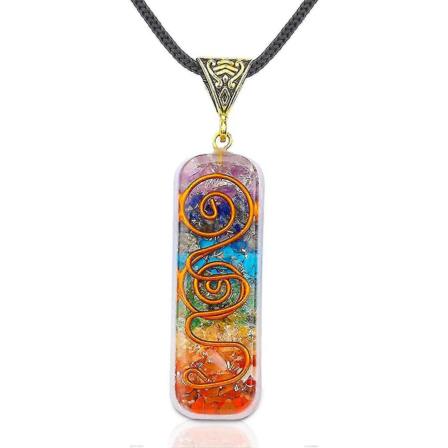7 Chakra Necklace Handmade Healing Pendant Crystal Necklace
