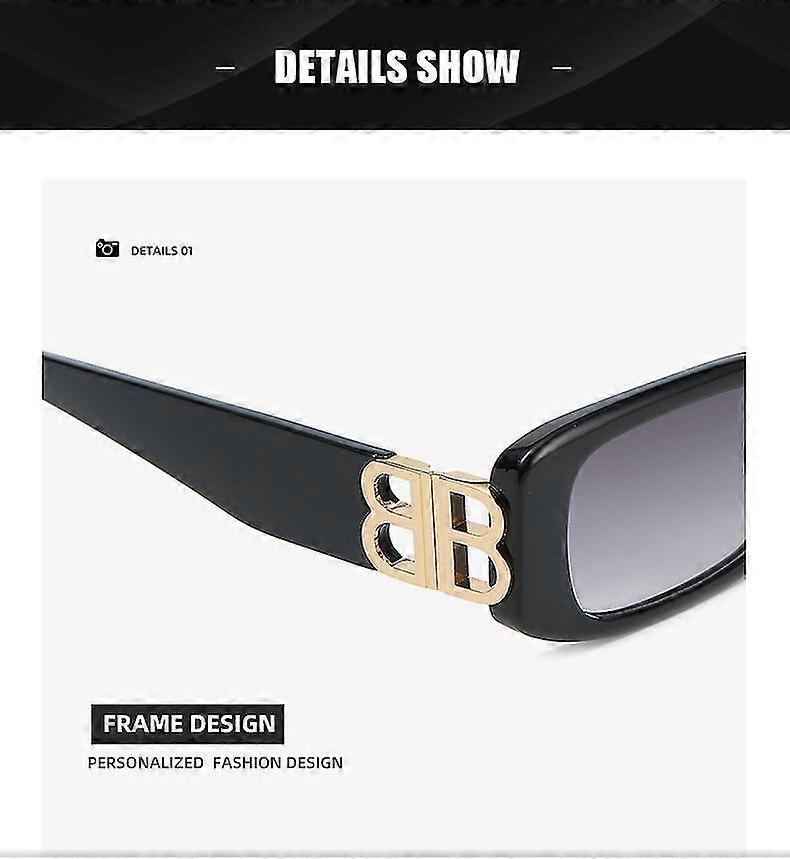 Wekity Retro Oversized Square Sunglasses Femmes, Designer Tendance Vintage Shades Uv 400