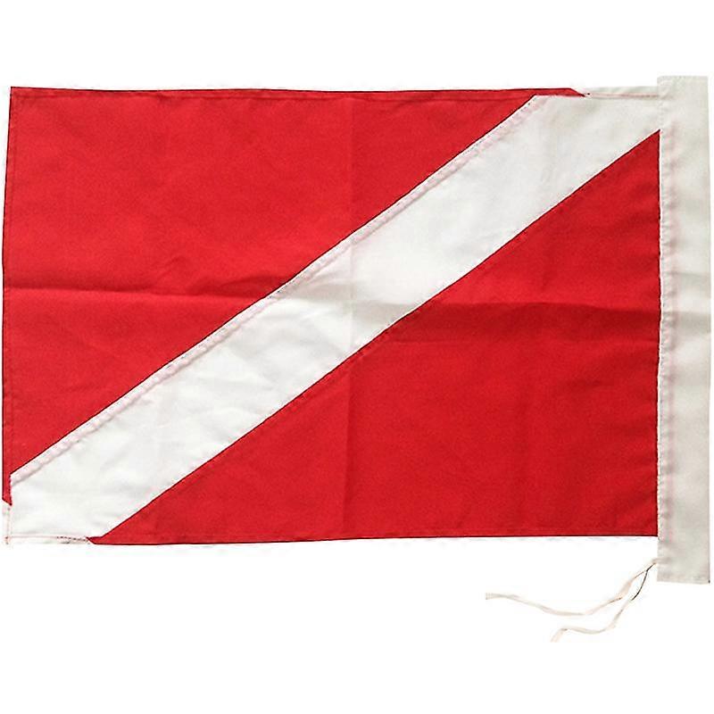 Dive Flag For Scuba Diving Spearfishing Use With Float, Buoy, Boat, Pole 35x50cm