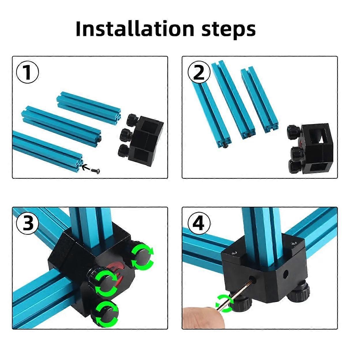 Right-Angle Ruler Installation Helper for Voron V0 0.1/0.2 Micrometre Salad Fork Rigrat 3D Printer