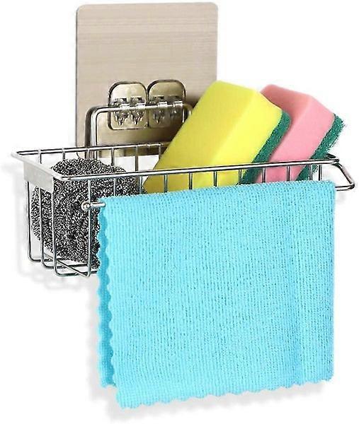 2-in-1 Sink Caddy and Sponge Holder Kitchen Organizer