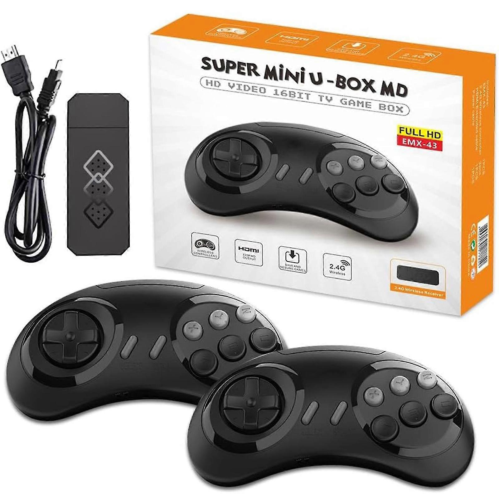 Retro Game Stick, Wireless Retro Play Game Stick, Video Game Stick 4k HDMI výstup s 688 hrami a bezdrátovým ovladačem 2,4 GHz