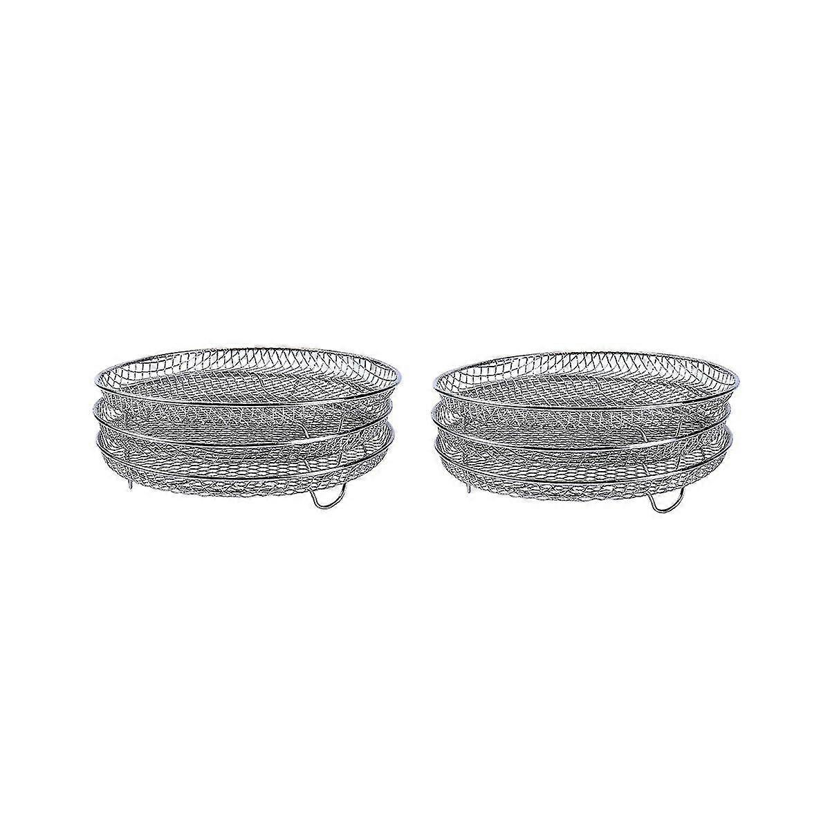 2pcs Accessories For Ninja Foodi Dehydrating Rack Steaming Rack Rack Grill
