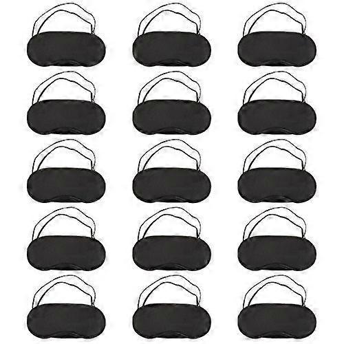 15 Pack Eye Sleeping Blindfold Soft Eye Shade Cover with Nose Pad and Adjustable Strap