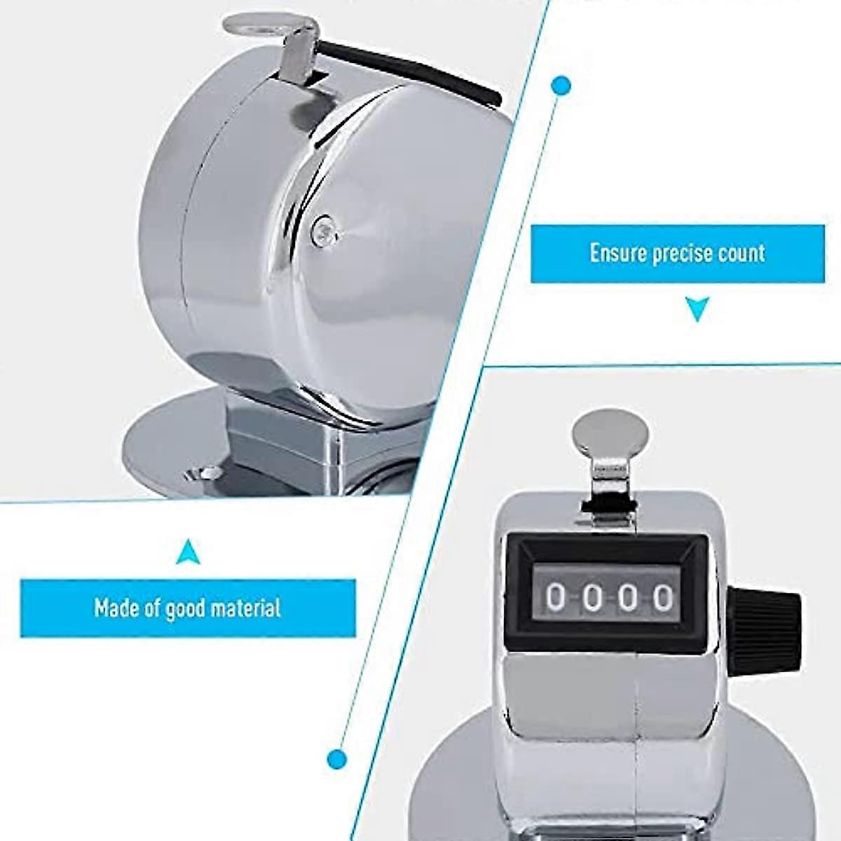 ASTER 4 Pièces Numérique De Poche Clicker Boîtier en Métal Compteur