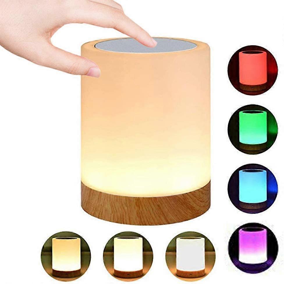 Luz Noturna Sensor de Toque Luz Regulável + Mudança de Cor RGB