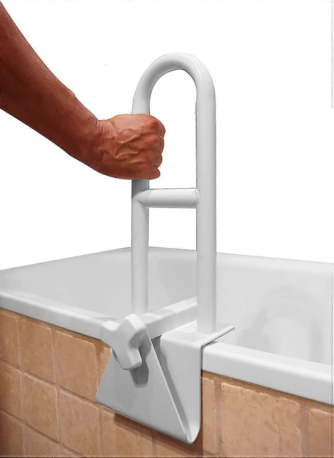 Bath Grab Bar, Bath Entry Handle, Bath Safety Bar,White