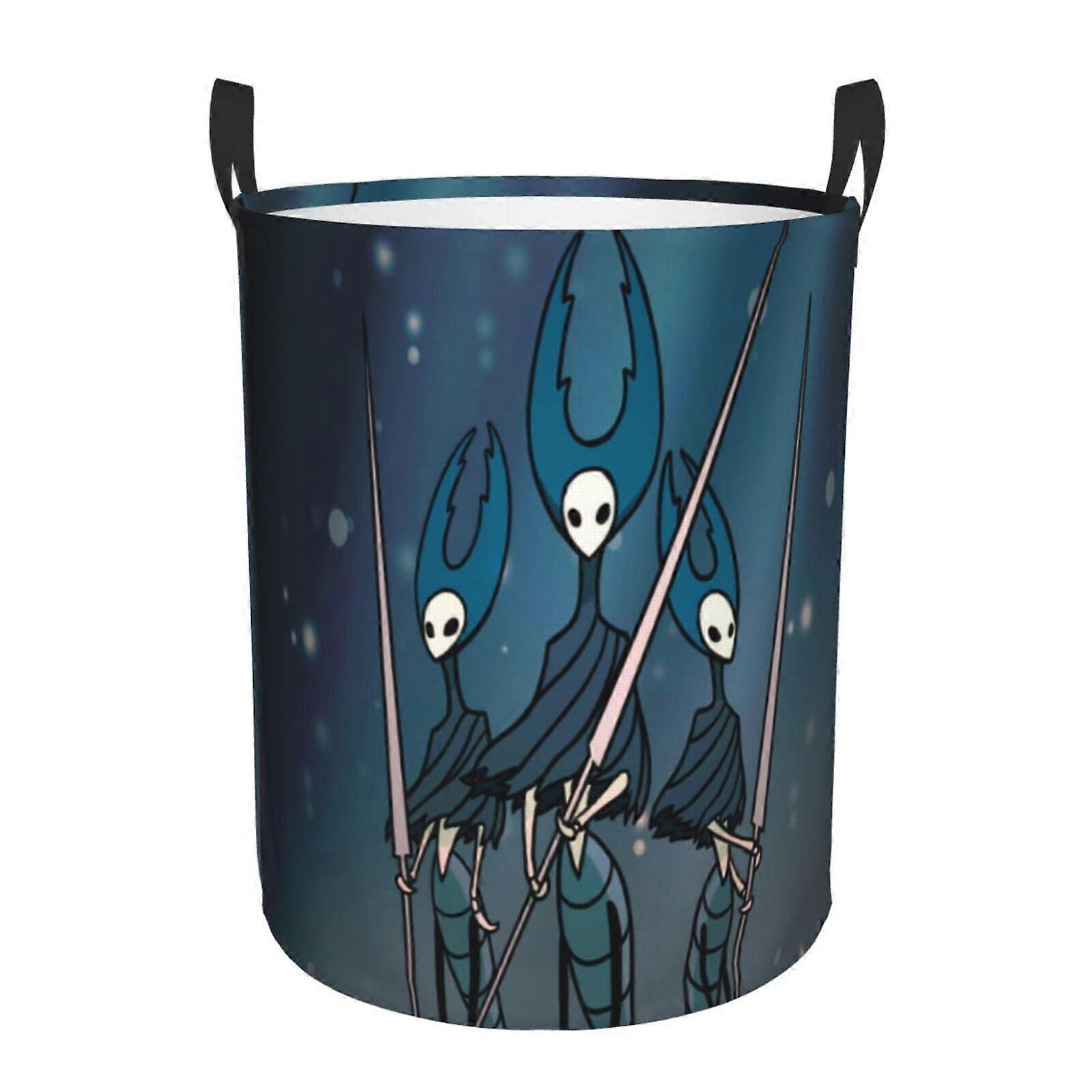 Hollow Knight 3d Graphic Flame Laundry Basket Fire Flame Clothes Hamper Storage With Handle-SYS28848