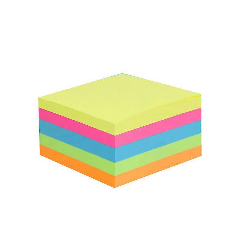 5 Pack Sticky Notes, 75 x 75 mm Sticky Notes, 100 Sheets Each, Multi-Coloured Sticky Notes, To-Do Lists (5 Colours)